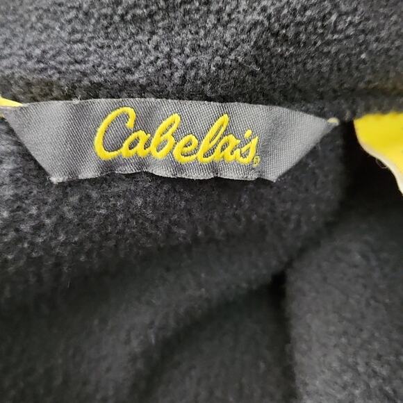 Cabela's Men's Black Full Zip Fleece Vest Size SM Gorpcore Outdoors Pockets - Picture 8 of 11